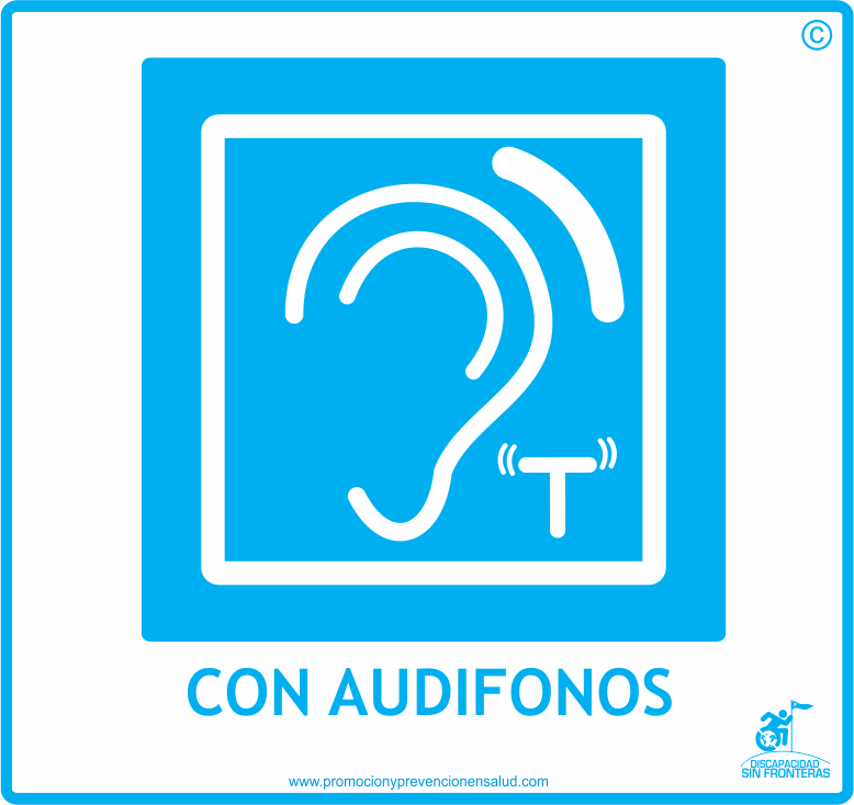 logos discapacidades adudifonos discapacidad sin fronteras